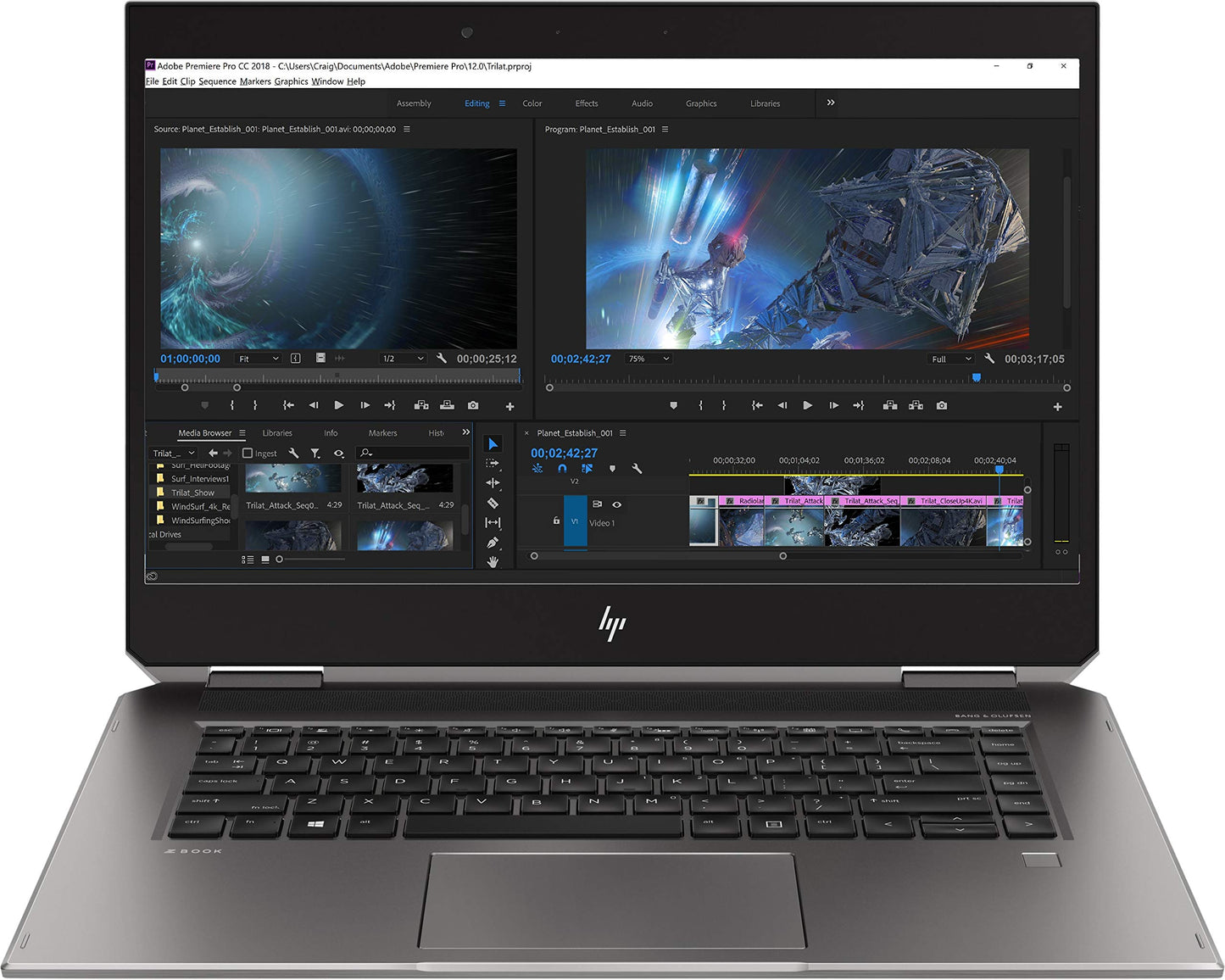 HP Zbook Studio X360 G5 Mobile Workstation