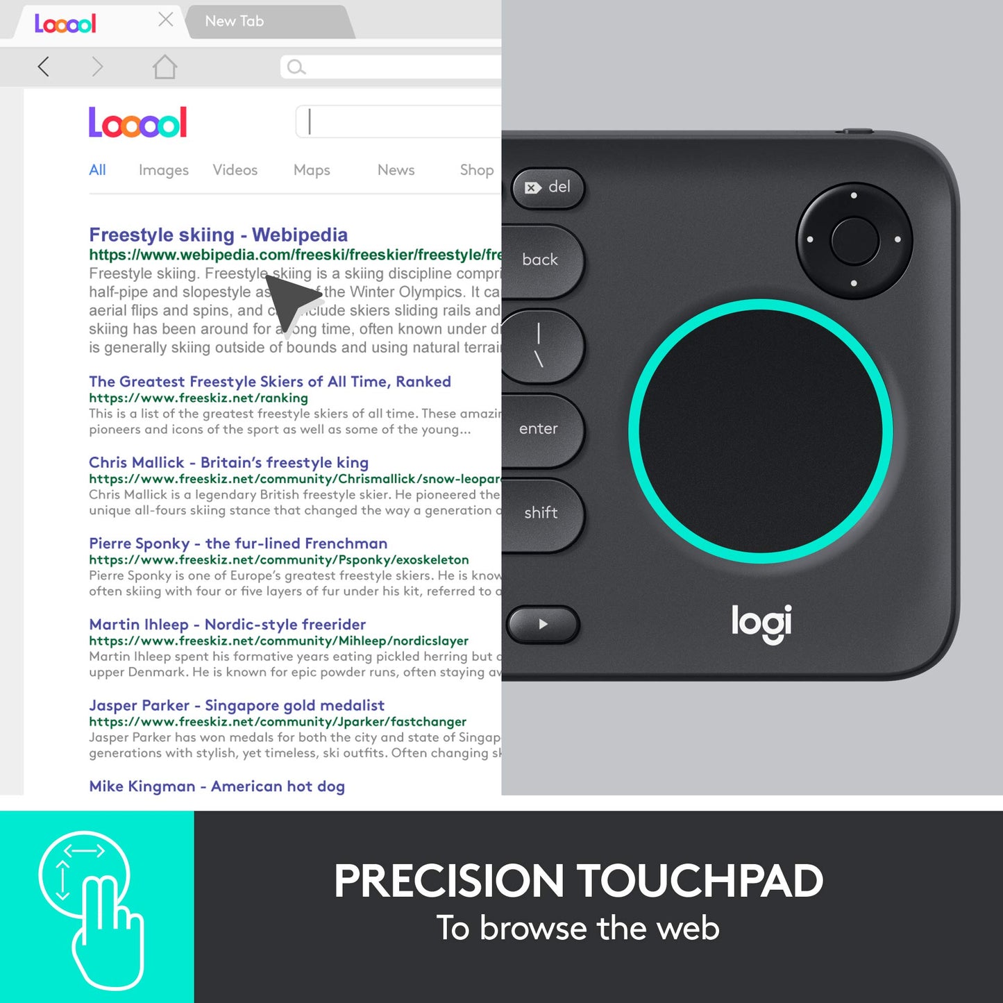 Logitech K600 TV - TV Keyboard with Integrated Touchpad and D-Pad Compatible with Smart TV