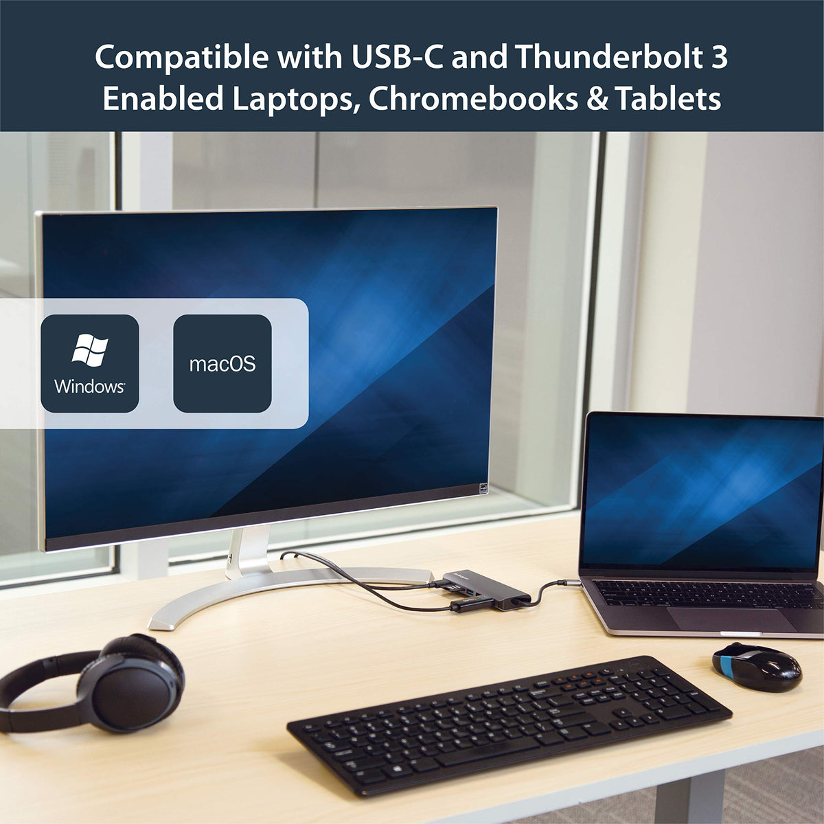 StarTech.com USB C Portable Docking Station w/ 4K HDMI, Ethernet, SD Reader, 60W Power Delivery & USB 3.0 for Type C Mac & Windows Laptop (DKT30CSDHPD)