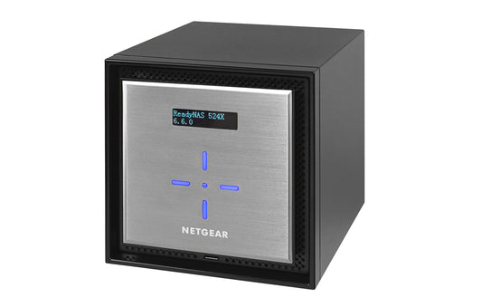 NETGEAR ReadyNAS RN524X00 4 Bay Diskless Premium Performance NAS, 40TB Capacity Network Attached Storage, Intel 2.2GHz Dual Core Processor, 4GB RAM
