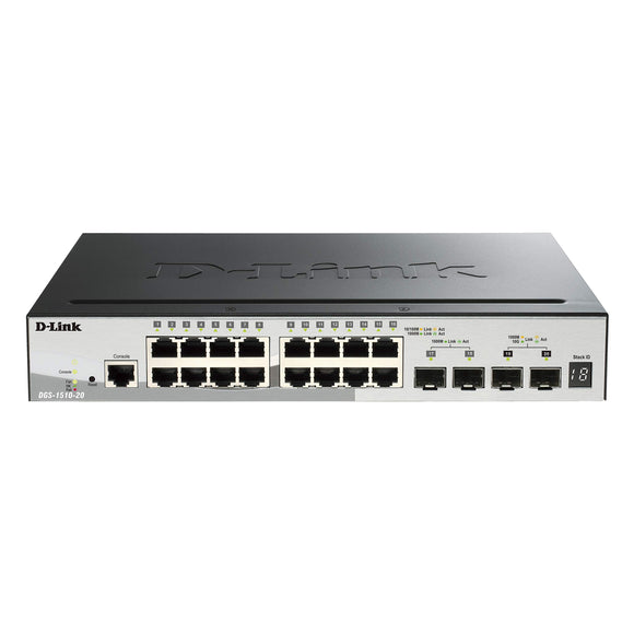 D-LINK SmartPro 16-Port Gigabit Switch with 2 SFP + 2 10G (DGS-1510-20)