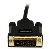 StarTech.com 3 ft Mini DisplayPort to DVI Adapter Cable - Mini DP to DVI Video Converter - MDP to DVI Cable for Mac / PC 1920x1200 - Black (MDP2DVIMM3B)