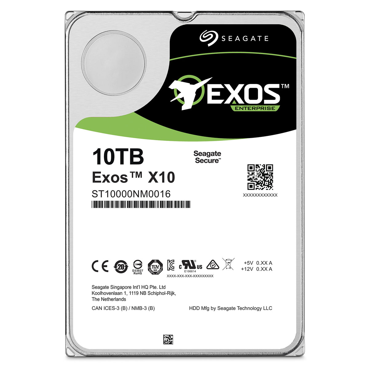 Seagate Enterprise Capacity 3.5 HDD 10TB (Helium) 7200RPM SATA 6Gb/s 256 MB Cache Internal Bare Drive (ST10000NM0016)