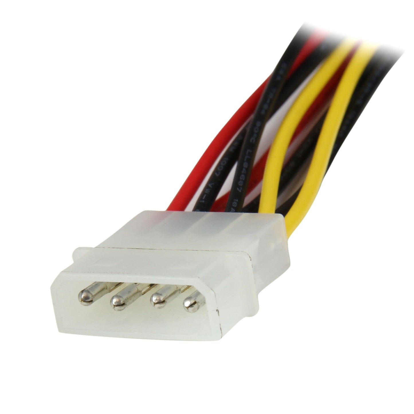 StarTech.com 12in LP4 to 2X Latching SATA Power Y Cable Splitter Adapter - 4 Pin LP4 to Dual SATA Y Splitter (PYO2LP4LSATA)