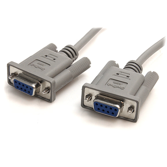 StarTech.com 10' RS232 Serial Null Modem Cable - Null modem cable - DB-9 (F) to DB-9 (F) - 10 ft - SCNM9FF