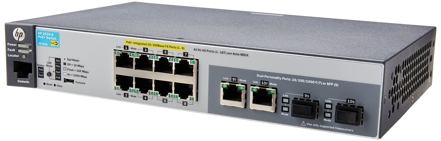 Hp 2530-8-Poe+ Switch