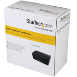 STARTECH USB 3.1 (10Gbps) Single-Bay Dock for 2.5"/3.5" SATA SSD/HDDs(SDOCKU313), Black