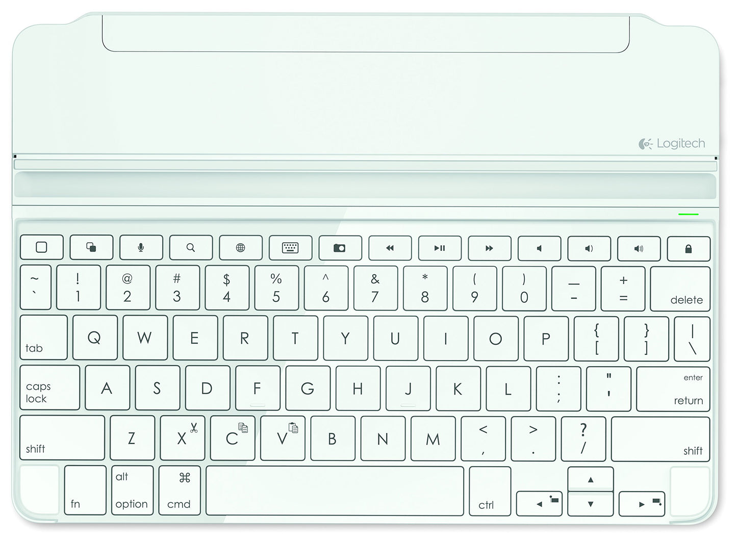 Logitech Ultrathin Magnetic Clip-On Keyboard Cover for iPad Air, Silver