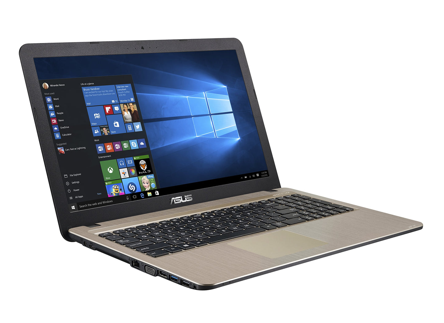 Asus R540MA-RS02 ASUS 15.6" HD Display, Intel Celeron N4000 Processor (up to 2.6 GHz), 4GB LPDDR4, 500GB HDD Windows 10