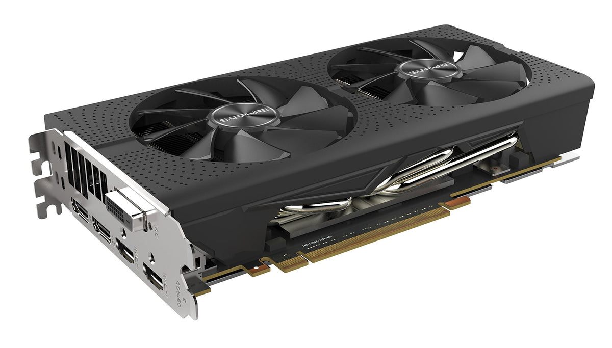 Sapphire Technology Technology 11266-04-20G Radeon Pulse RX 570 4GB GDDR5 Dual HDMI/ DVI-D/ Dual DP OC with Backplate (UEFI) PCI-E Graphics Card