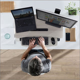 Ergotron 33-458-917 WorkFit-Z Mini Sit-Stand Desktop Standing Desk Converter - Compact Surface