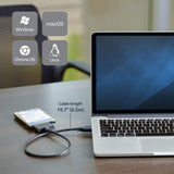 StarTech.com SATA to USB Cable - USB 3.0 to 2.5" SATA III Hard Drive Adapter - External Converter for SSD/HDD Data Transfer (USB3S2SAT3CB)