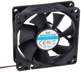 80x80x25 Sleeve Bearing Fan w Connector