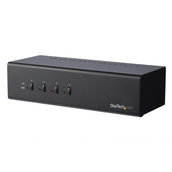 StarTech.com SV431DD2DU3A 4-Port DVI KVM Switch, Dual Monitor, TAA Compliant USB 3.0 KVM Switch