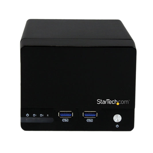 StarTech.com USB 3.0 Dual 3.5in SATA III Hard Drive RAID Enclosure with Fast Charge USB Hub & UASP - 3.5in SATA HDD Enclosure w/ USB Hub (S352BU33HR)