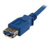 StarTech.com USB3SEXT1M 1m Blue SuperSpeed USB 3.0 Extension Cable A to A - Male to Female USB 3 Extension Cable Cord 1 m