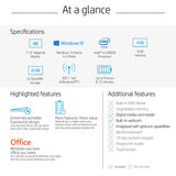 HP Stream 11-Inch Laptop, Intel X5-E8000 Processor, 4 GB RAM, 32 GB eMMC, Windows 10 Home in S Mode with Office 365 Personal and 1 TB Onedrive Storage for One Year (11-ak1010nr, Royal Blue)