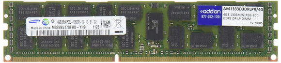 4gb Ddr3-1333mhz Pc3-10600 240p Dual Rank Lp Registered Ecc Dimm