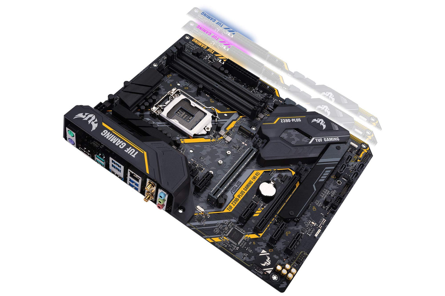 ASUS TUF Z390-Plus Gaming (Wi-Fi) LGA1151 (Intel 8th and 9th Gen) DDR4 DP HDMI M.2 Z390 ATX Motherboard 802.11ac Wi-Fi USB 3.1 Gen2