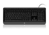 The AZIO by Aluratek Large Print Tri-Color Illuminated USB Keyboard Model (AKBLED01F)