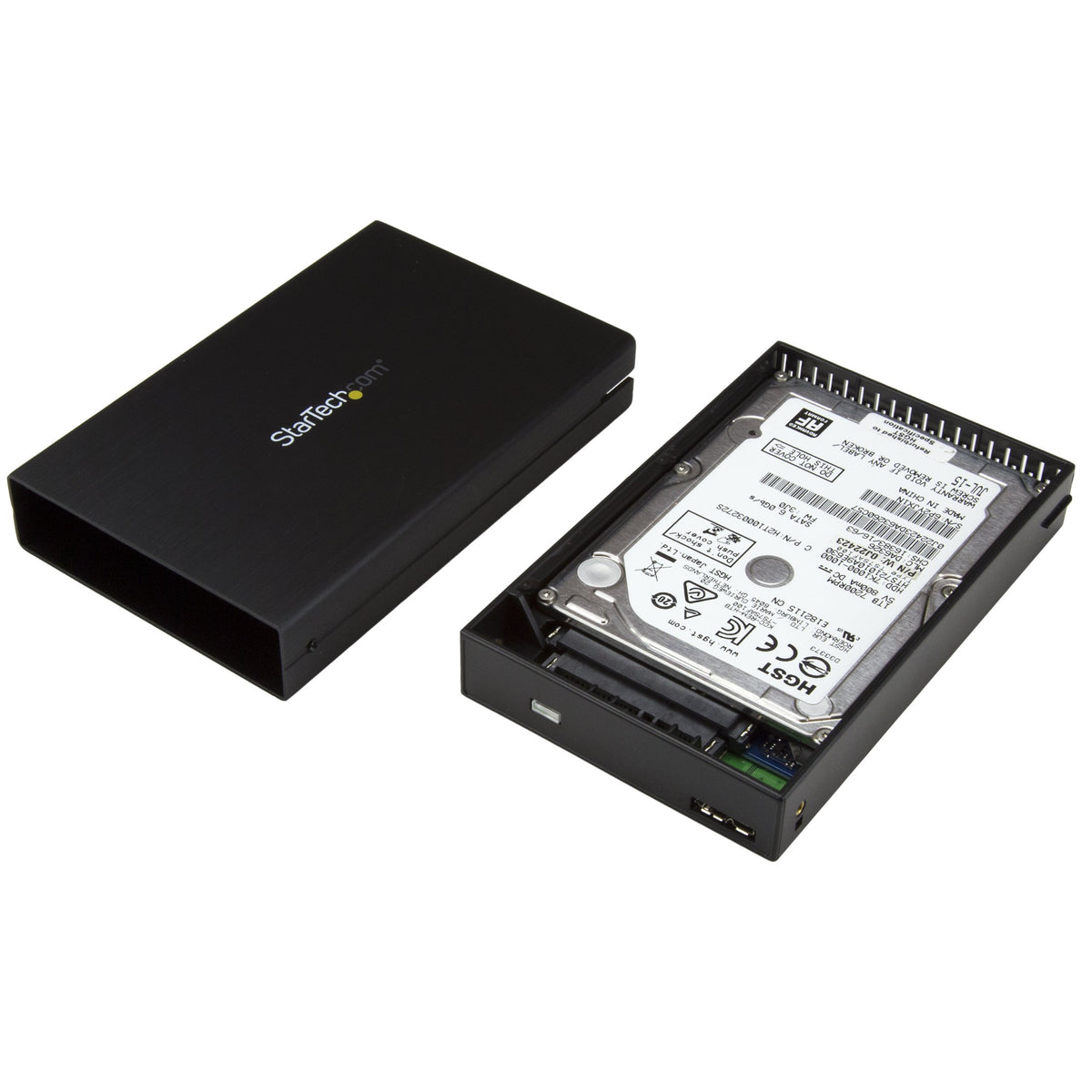 STARTECH 2.5" USB-C Hard Drive Enclosure - USB 3.1 Type C - with USB-C and USB-A Cable - USB 3.0 HDD Enclosure