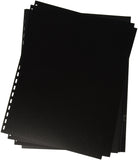 Swingline 3381626003 GBC Pre-Punched Binding Covers, 8-1/2 by 11-Inch, 10 Clear Front Covers and 10 Black Backs