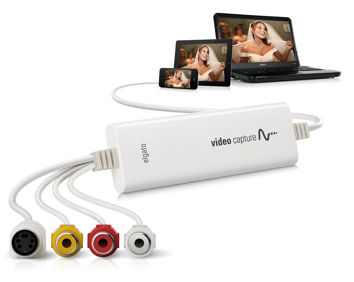 Elgato Video Capture - Digitize Video for Mac, PC or iPad (USB 2.0)