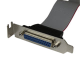 StarTech.com Low Profile 16in Parallel Port Header Cable Adapter w/ Bracket - DB25 to IDC26 Parallel Port Bracket DB-25 (F) to IDC 26 (F) (PLATE25F16LP)