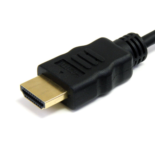 StarTech.com HDMIADMM3 High Speed HDMI Cable with Ethernet HDMI to HDMI Micro, M/M, 3-Feet (Black)