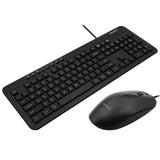 Macally USB Wired Keyboard and Mouse Combo Bundle for PC, Desktop Computer, Laptop, Notebook, ChromeBook - Ultra Slim Keyboard Mouse Combo Set, Compatible with Windows 10/8/7/Vista/XP, etc.