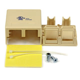 StarTech.com WALLBOX2KIV Dual Cat 5e RJ45 Wall Box (Ivory)