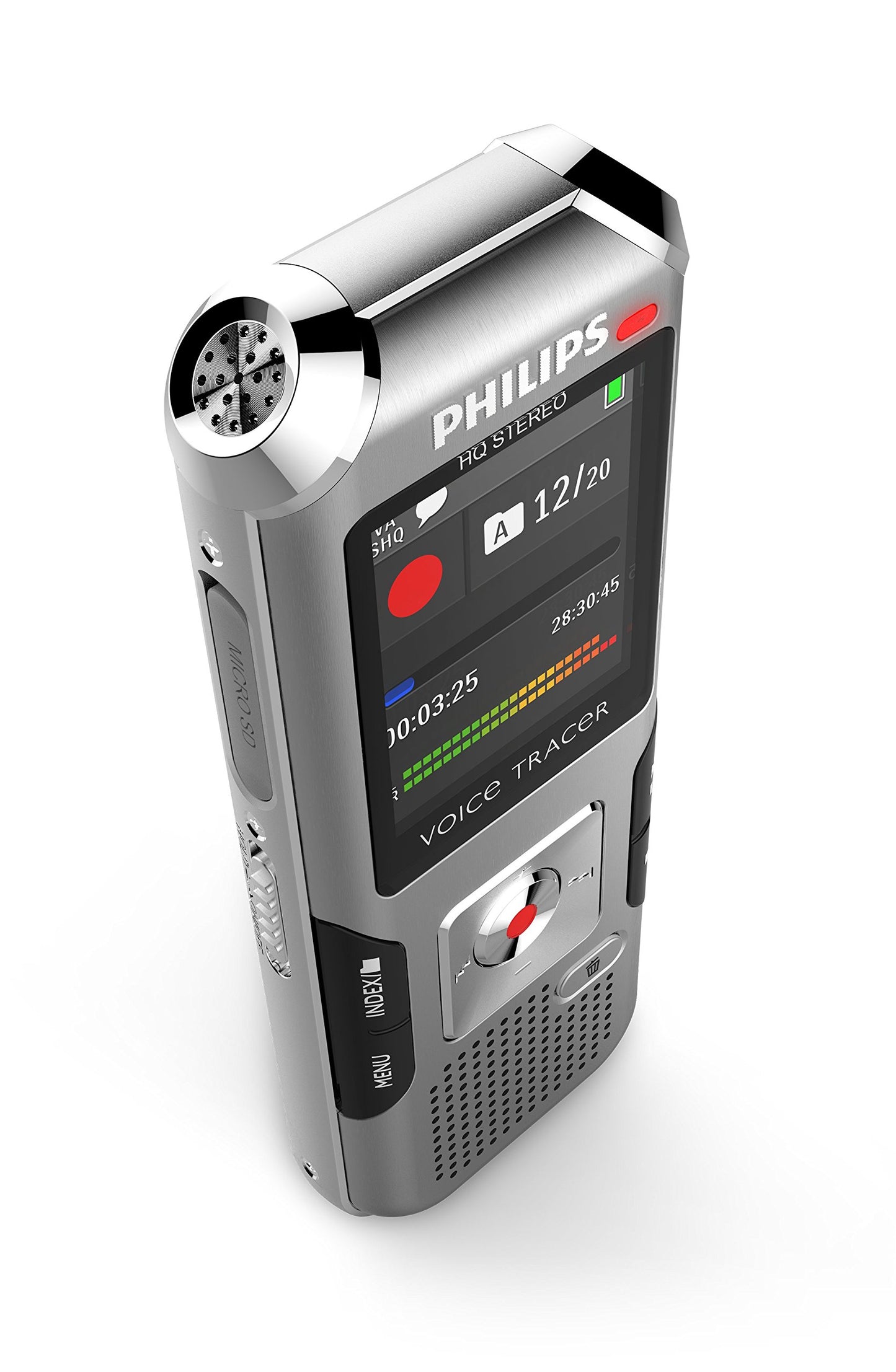 Philips Voice Tracer DVT4000/00 Digital Voice Recorder, Silver