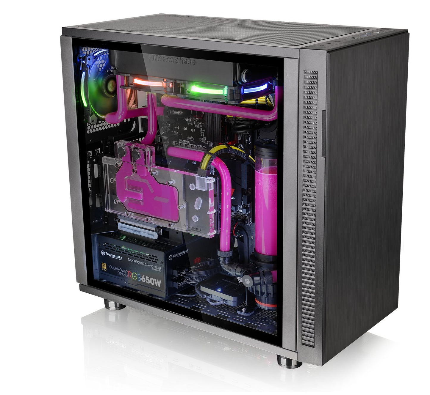 Thermaltake Suppressor F31 Tempered Glass Edition SPCC ATX Mid Tower Tt LCS Certified Ultra Quiet Gaming Silent Computer Chassis CA-1E3-00M1WN-03