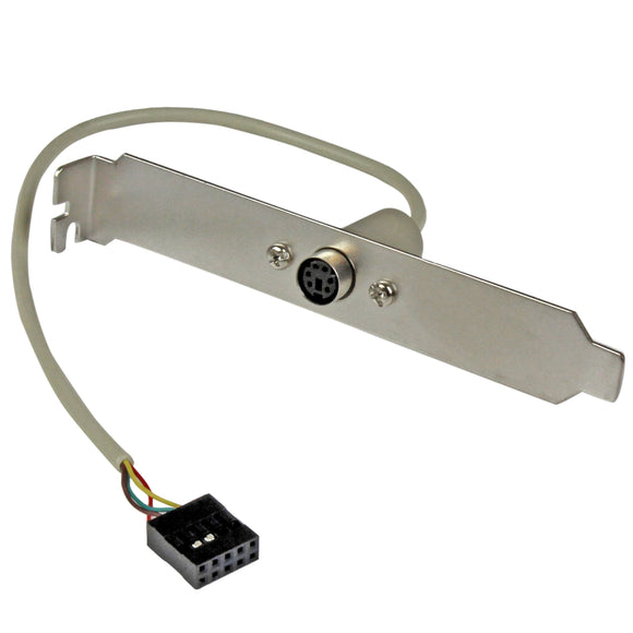 StarTech.com 6 Pin MiniDIN PS/2 Mouse Slot Plate Bracket - PS/2 panel - PS/2 (F) to 10 pin IDC (F) - 6 in - beige - PLATE6F