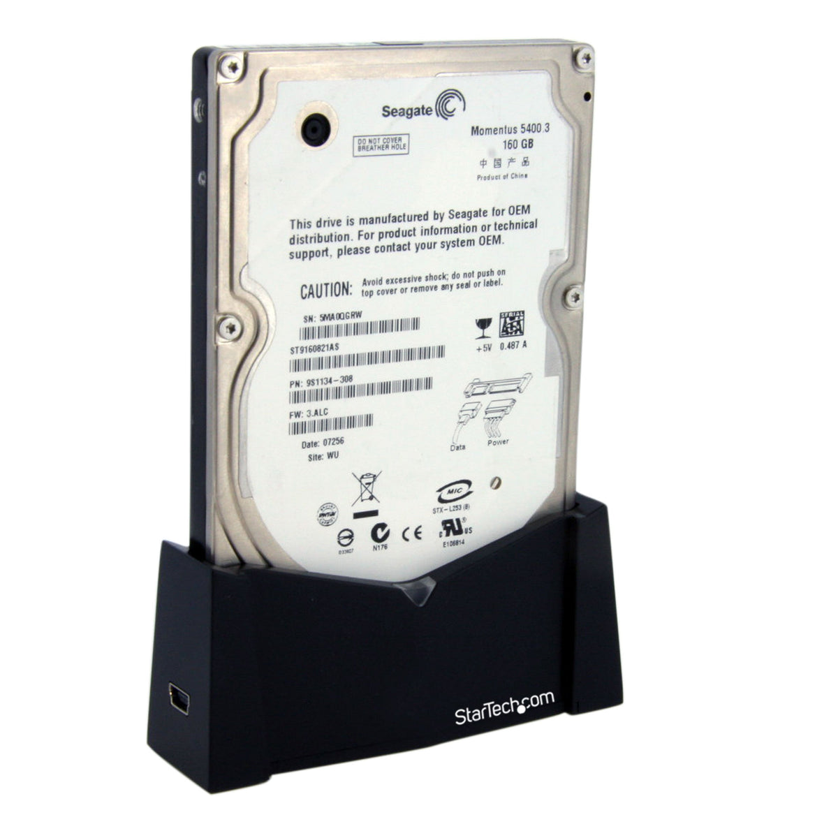 StarTech.com USB to SATA External Hard Drive Docking Station for 2.5in SATA HDD - SATA Hard Drive Dock (SATDOCK25U)