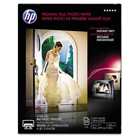Hp Prem Plus 8.5x11 Sg 25 Sht Photo Papr