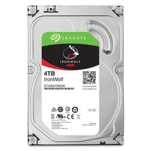 Seagate IronWolf 4TB NAS Internal Hard Drive HDD - 3.5 Inch SATA 6Gb/s 5900 RPM 64MB Cache for RAID Network Attached Storage (ST4000VN008)