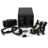 STARTECH USB 3.0/eSATA Dual-Bay Trayless 3.5-Inch SATA III Hard Drive Enclosure with UASP (S352BU33RER)