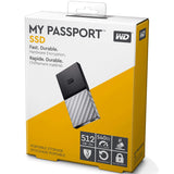 WD 512GB My Passport SSD Portable Storage - USB 3.1 - Black-Gray - WDBKVX5120PSL-WESN