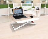 Aluratek Adjustable Ergonomic Standing Desk, Supports MacBook Pro, MacBook Air, Chromebook, Ultrabook, Netbooks, Tablets, Surface, and All laptops up to 17 inches (ASD17F)