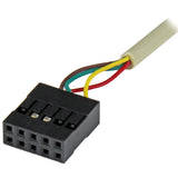 StarTech.com 6 Pin MiniDIN PS/2 Mouse Slot Plate Bracket - PS/2 panel - PS/2 (F) to 10 pin IDC (F) - 6 in - beige - PLATE6F