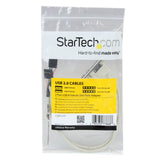 StarTech.com 2 Port USB A Female Slot Plate Adapter - USB panel - USB (F) to 5 pin in-line (F) - USBPLATE