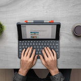 Refurbished Logitech Slim Folio with Integrated Bluetooth Keyboard for iPad (5th and 6th Generation)