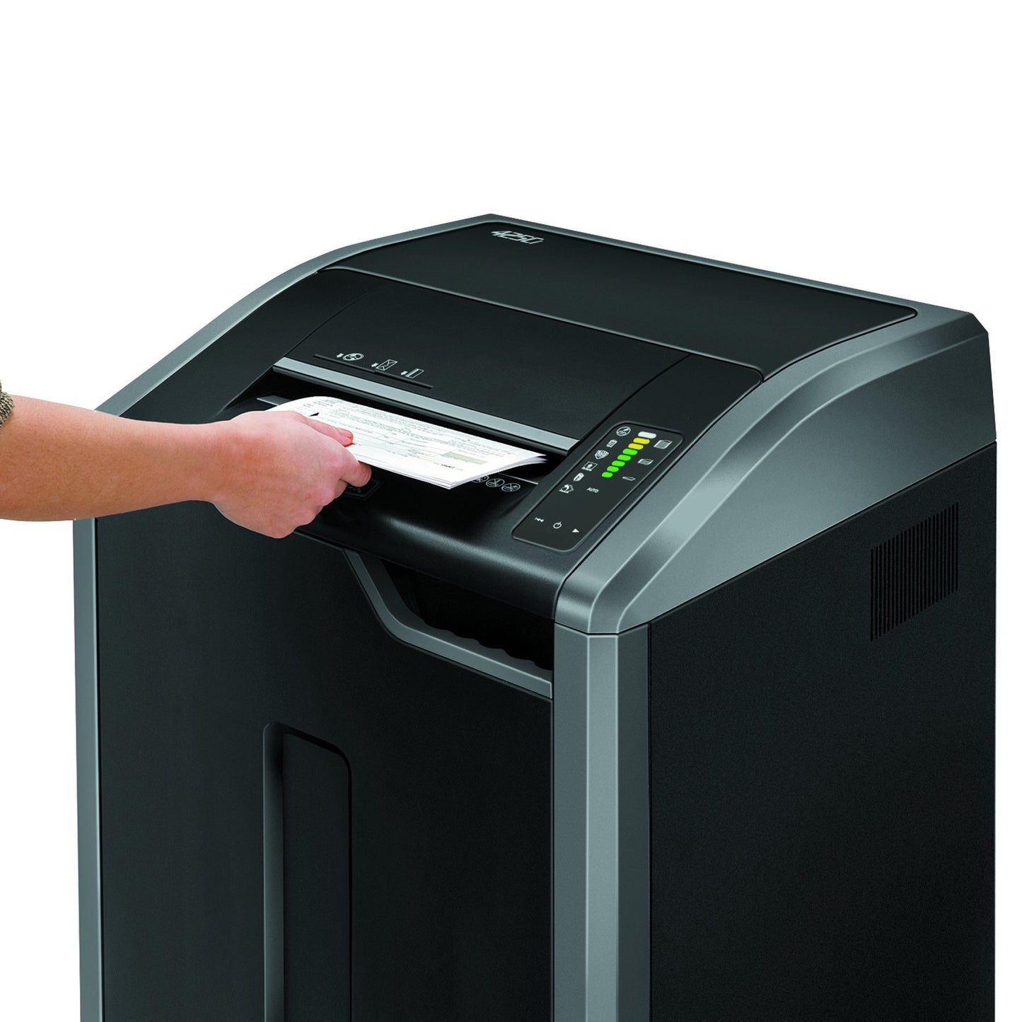 Fellowes Powershred 425Ci 100% Jam Proof Commercial Grade 30-Sheet Cross-Cut Paper Shredder, TAA Compliant (38425)