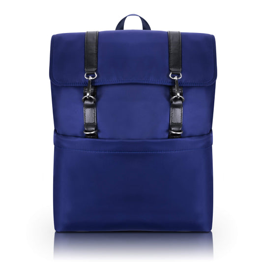McKlein 18477 USA Element 15" Nylon Flap Over Laptop Backpack Navy