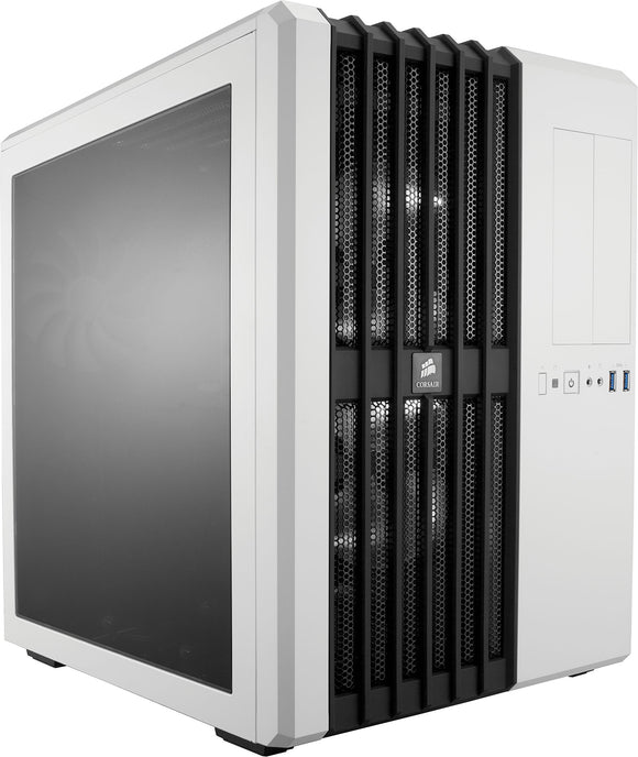 Corsair CC-9011048-WW Carbide Series Air 540 Windowed ATX High Airflow Cube Performance Computer Case with White LED Fan - Arctic White