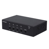 StarTech.com Multi-Input HDBaseT Extender Kit - Built-in Switch and Video Scaler - DisplayPort HDMI and VGA Over CAT6 or CAT5 (ST121HDBTSC)