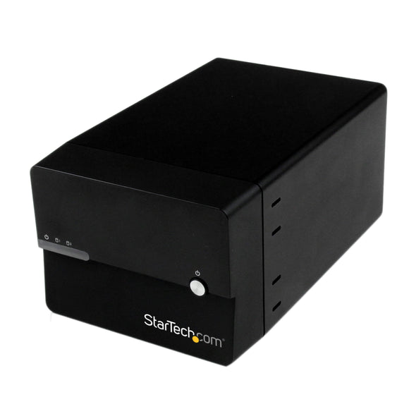 StarTech.com USB 3.0 eSATA Dual 3.5 SATA III Hard Drive RAID Enclosure w/ UASP and Fan - Black - Multi Bay 3.5