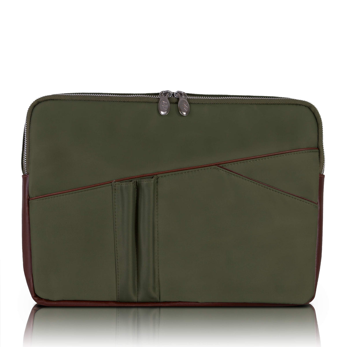 McKlein 18331 USA Crescent 14" Nylon Laptop Sleeve Green
