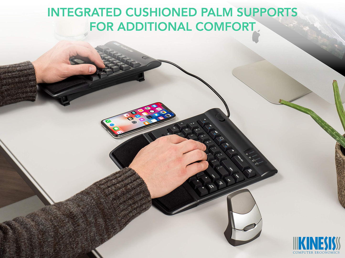 Tenting Accessory for Kinesis Freestyle2 Ergonomic Keyboard, VIP3 with Palm Supports or V3 Without Palm Supports (VIP3)